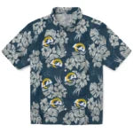 Los Angeles Rams Hawaiian Shirt - Hibiscus Flowers | Moonbestprint