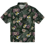 Los Angeles Rams Hawaiian Shirt - Hibiscus Leaves Pattern | Moonbestprint