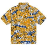 Los Angeles Rams Hawaiian Shirt - Hibiscus Overlay | Moonbestprint