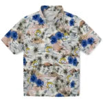 Los Angeles Rams Hawaiian Shirt - Hibiscus Seaside | Moonbestprint