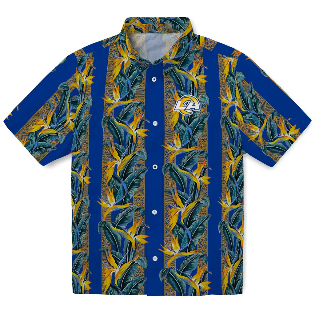 Los Angeles Rams Hawaiian Shirt - Paradise Vines | Moonbestprint