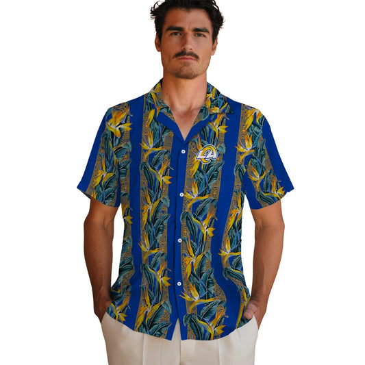 Los Angeles Rams Hawaiian Shirt - Paradise Vines | Moonbestprint