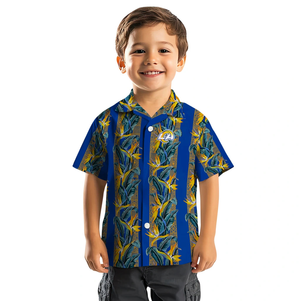 Los Angeles Rams Hawaiian Shirt - Paradise Vines | Moonbestprint