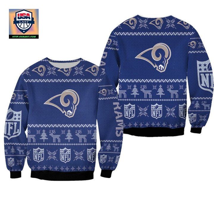 Los Angeles Rams Nfl Ugly Sweater Christmas 3D Sweater ? Usalast