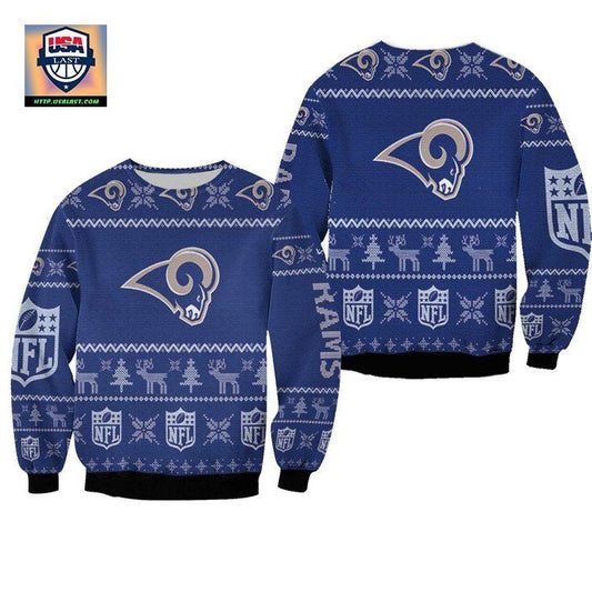 Los Angeles Rams Nfl Ugly Sweater Christmas 3D Sweater ? Usalast