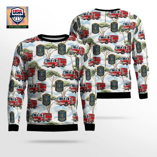 Louisa Louisa County Virginia Trevilians Volunteer Fire Department Christmas Sweater 3D ? Usalast