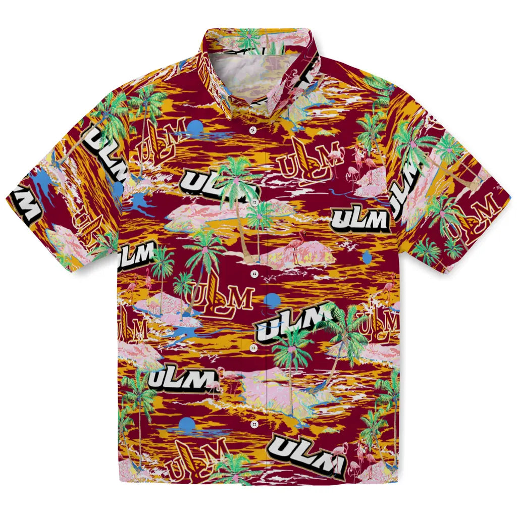 Louisiana-Monroe Warhawks Flamingo Retreat 2026 Hawaiian Shirt – Moonbestprint