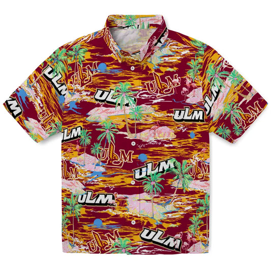 Louisiana-Monroe Warhawks Flamingo Retreat 2026 Hawaiian Shirt – Moonbestprint
