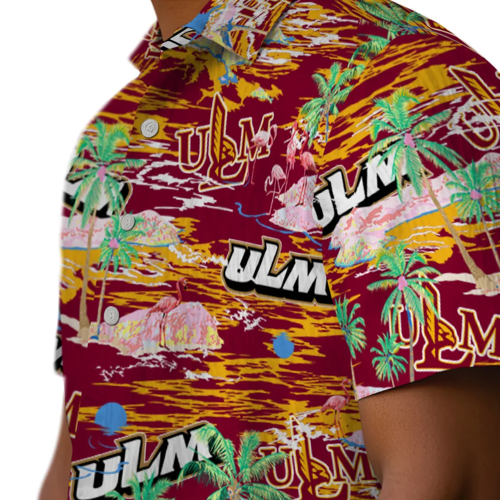 Louisiana-Monroe Warhawks Flamingo Retreat 2026 Hawaiian Shirt – Moonbestprint