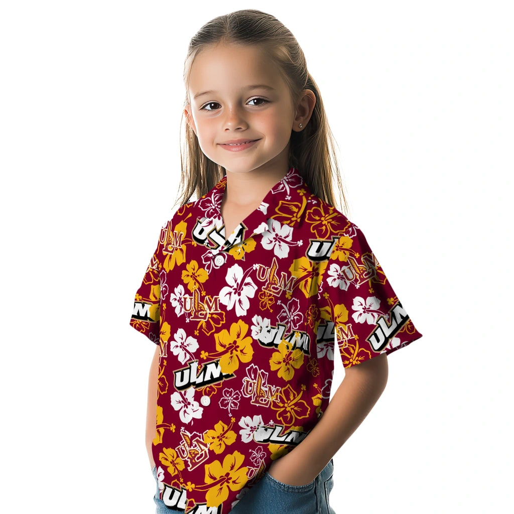 Louisiana-Monroe Warhawks Hibiscus Bloom Hawaiian Shirt – Moonbestprint