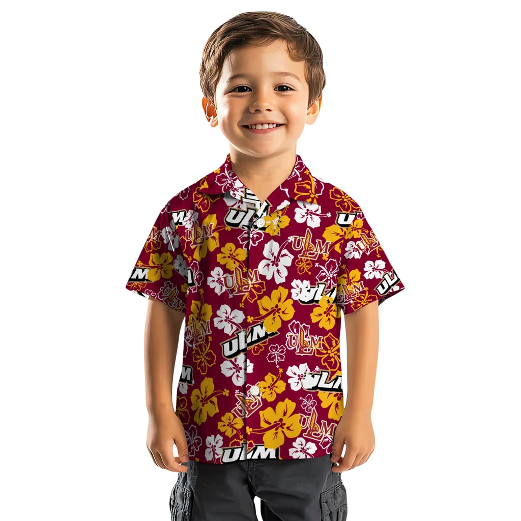 Louisiana-Monroe Warhawks Hibiscus Bloom Hawaiian Shirt – Moonbestprint