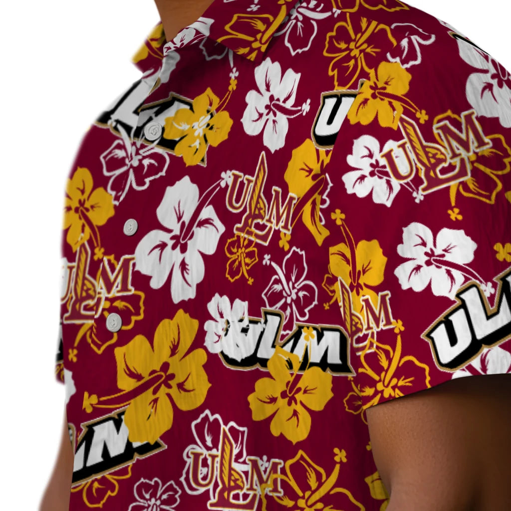 Louisiana-Monroe Warhawks Hibiscus Bloom Hawaiian Shirt – Moonbestprint