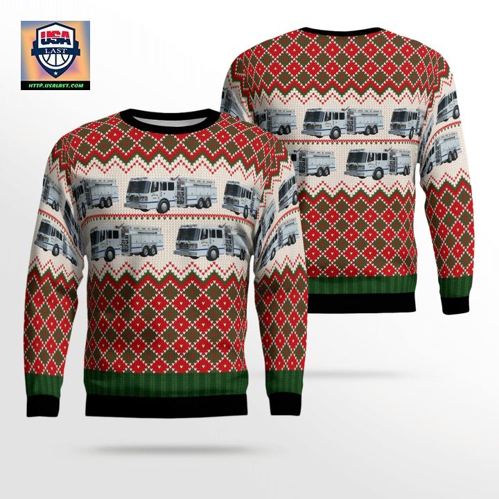 Louisiana Ouachita Parish Fire Department Christmas Sweater 3D ? Usalast