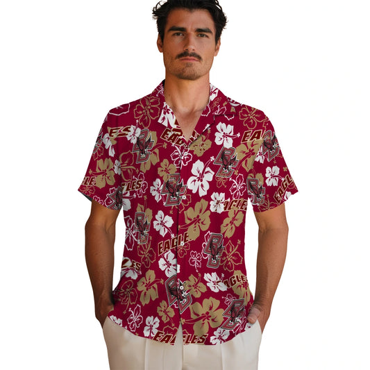Louisiana Ragin’ Cajuns Hibiscus Bloom Hawaiian Shirt – Moonbestprint