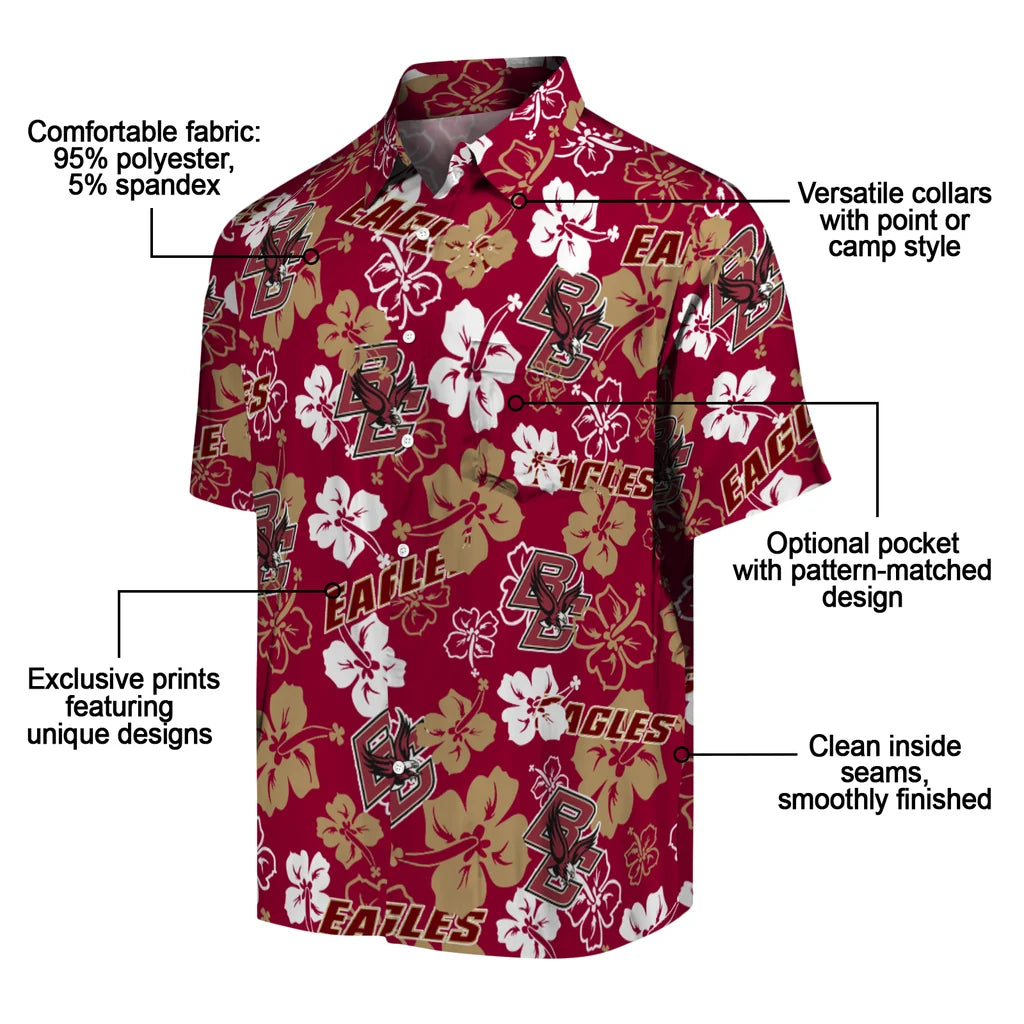 Louisiana Ragin’ Cajuns Hibiscus Bloom Hawaiian Shirt – Moonbestprint