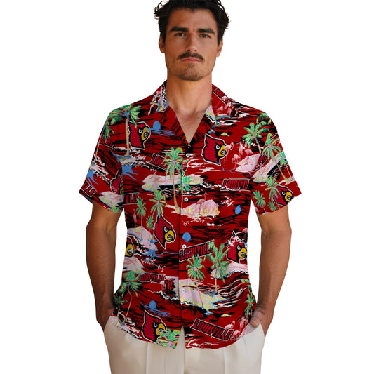 Louisville Cardinals Flamingo Retreat 2026 Hawaiian Shirt – Moonbestprint