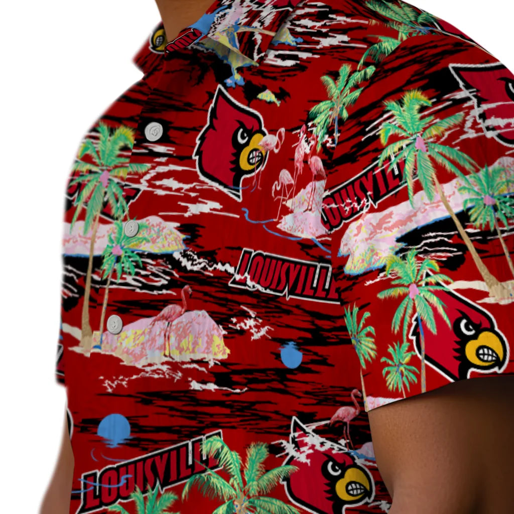 Louisville Cardinals Flamingo Retreat 2026 Hawaiian Shirt – Moonbestprint