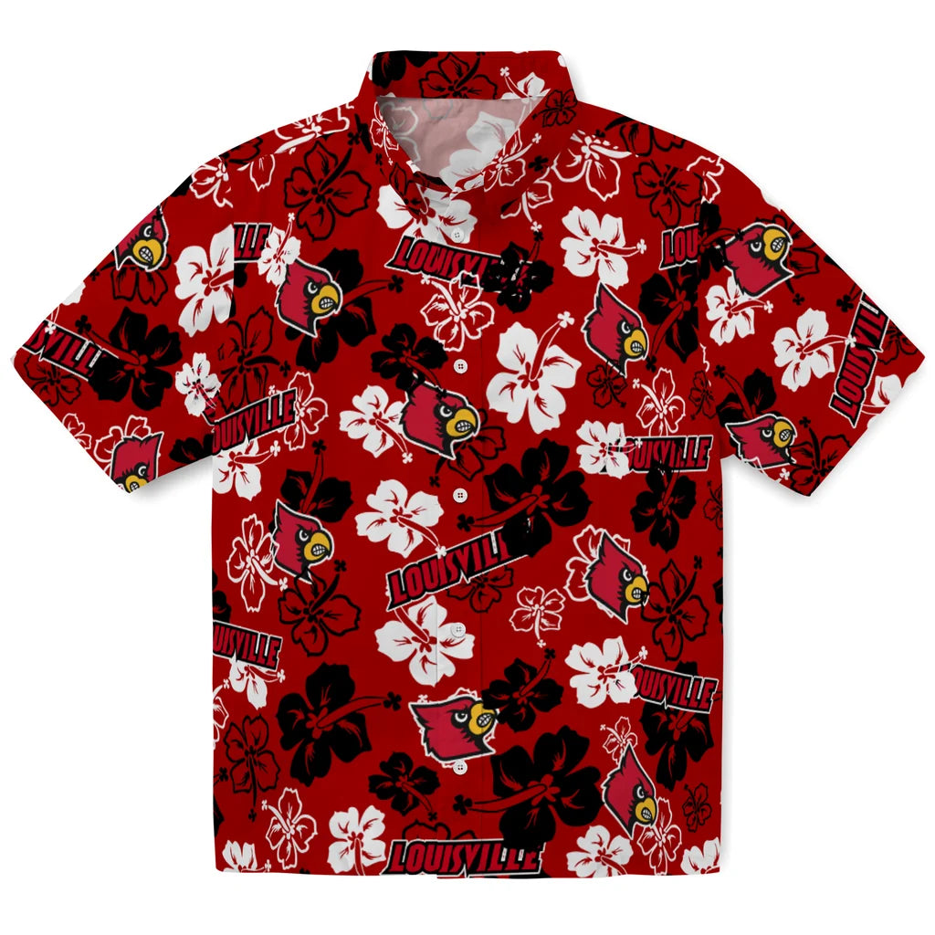 Louisville Cardinals Hibiscus Bloom Hawaiian Shirt – Moonbestprint