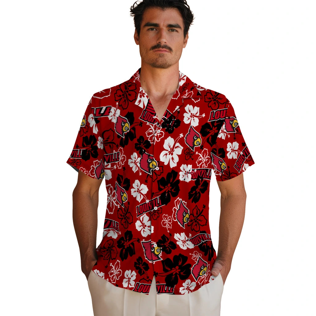 Louisville Cardinals Hibiscus Bloom Hawaiian Shirt – Moonbestprint