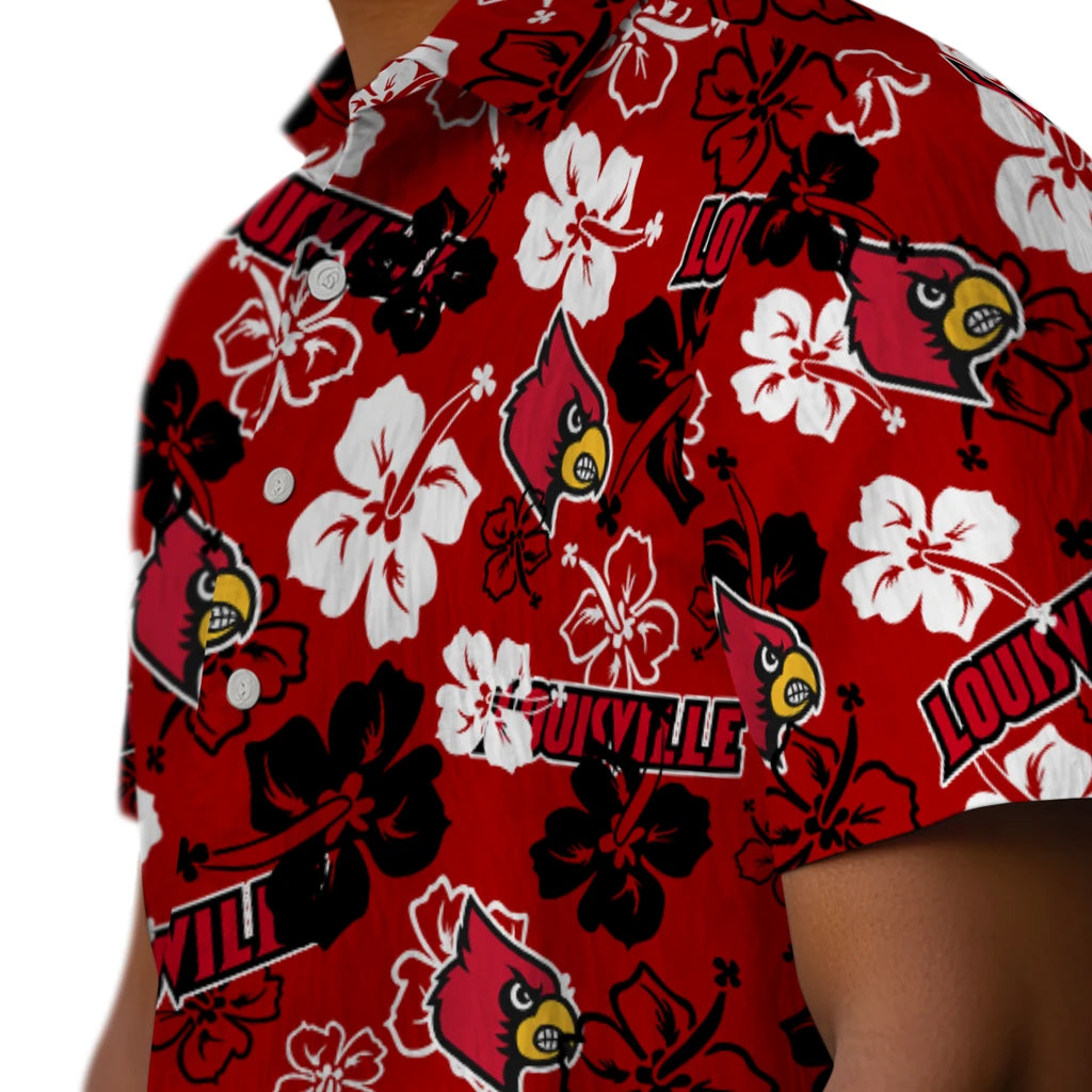 Louisville Cardinals Hibiscus Bloom Hawaiian Shirt – Moonbestprint