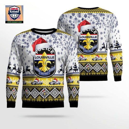 Louisville Metro Police Department Christmas AOP Sweater ? Usalast