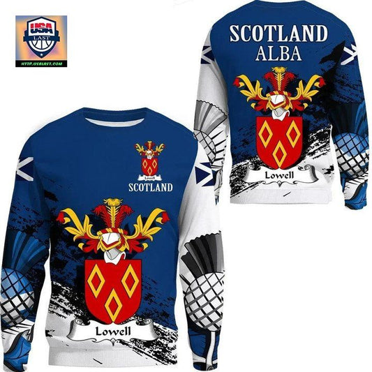 Lowell Scottish Family Crest Scotland Special Sweater A7 ? Usalast