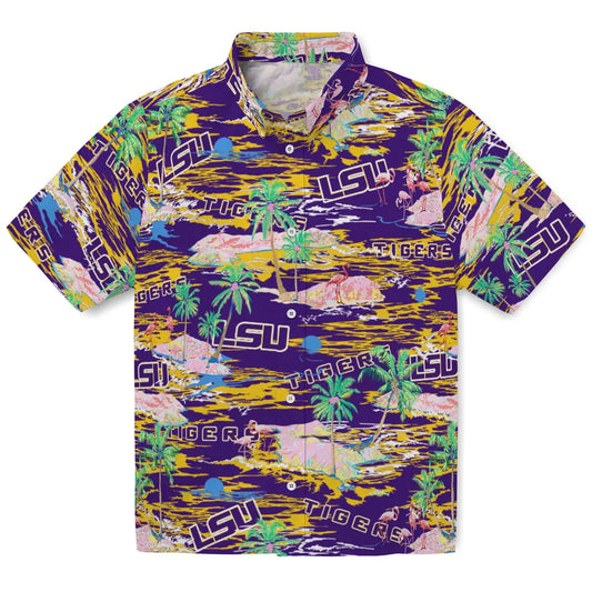 LSU Tigers Flamingo Retreat 2026 Hawaiian Shirt – Moonbestprint