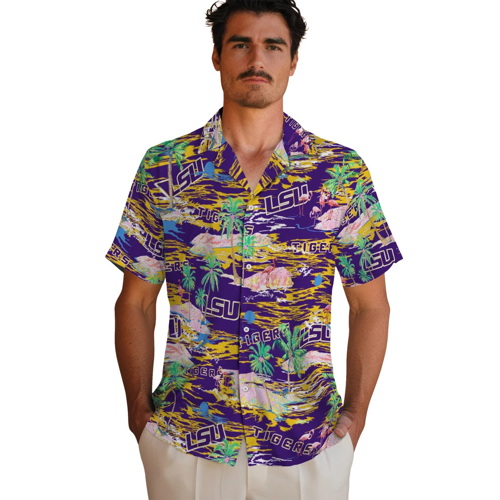 LSU Tigers Flamingo Retreat 2026 Hawaiian Shirt – Moonbestprint