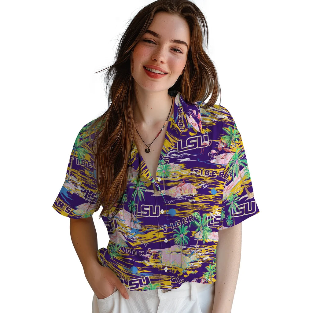 LSU Tigers Flamingo Retreat 2026 Hawaiian Shirt – Moonbestprint