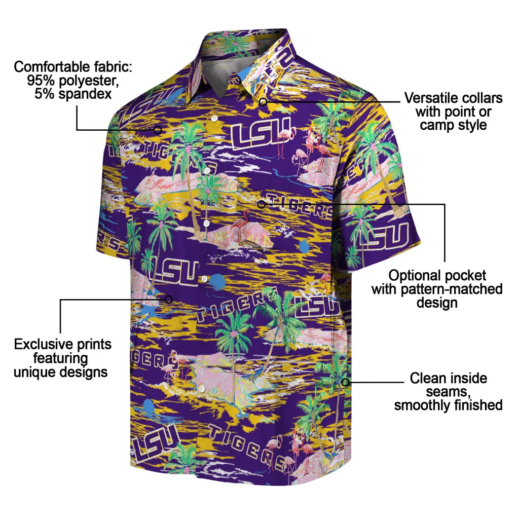 LSU Tigers Flamingo Retreat 2026 Hawaiian Shirt – Moonbestprint