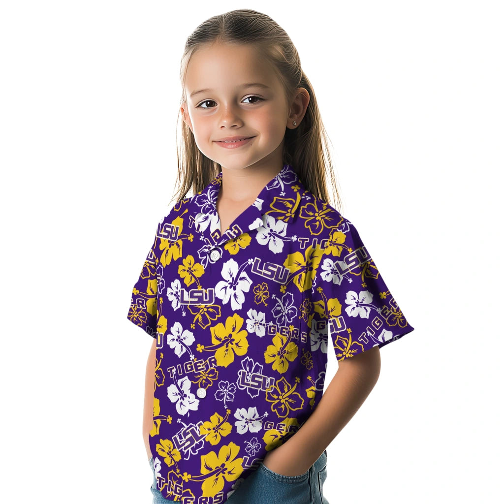 LSU Tigers Hibiscus Bloom Hawaiian Shirt – Moonbestprint