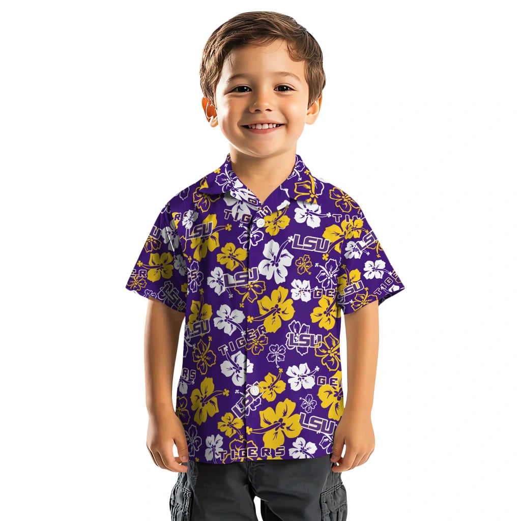 LSU Tigers Hibiscus Bloom Hawaiian Shirt – Moonbestprint