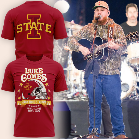 Luke Combs x Iowa State Cyclones football Limited Edition T-Shirt | AE90 Moonbestprint