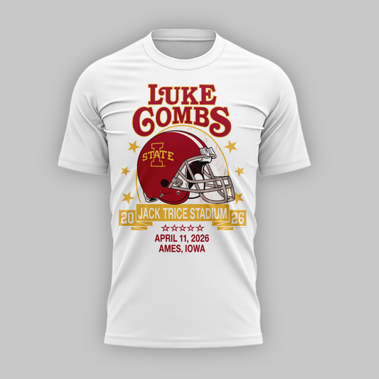 Luke Combs x Iowa State Cyclones football Limited Edition T-Shirt | HU16 Moonbestprint