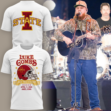 Luke Combs x Iowa State Cyclones football Limited Edition T-Shirt | HU16 Moonbestprint