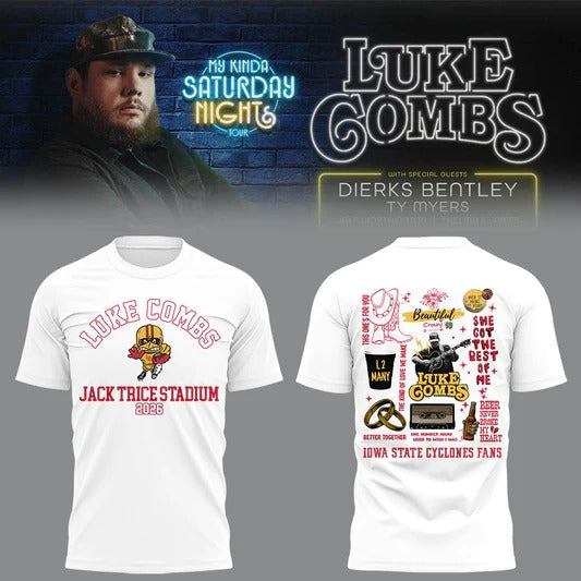 Luke Combs x Iowa State Cyclones football Limited Edition T-Shirt | IV78 Moonbestprint