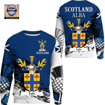 Lyle Scottish Family Crest Scotland Special Sweater A7 ? Usalast