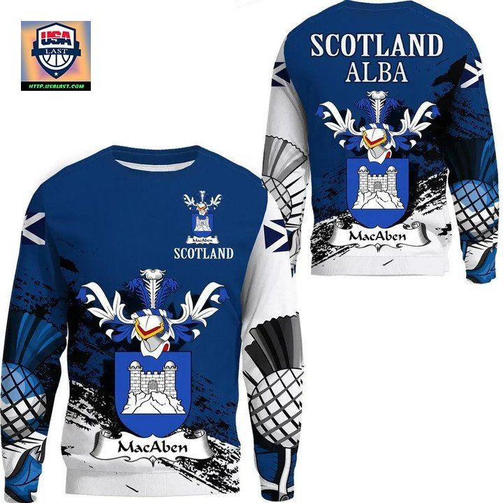 Macaben Scottish Family Crest Scotland Special Sweater A7 ? Usalast