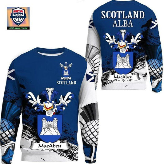 Macaben Scottish Family Crest Scotland Special Sweater A7 ? Usalast