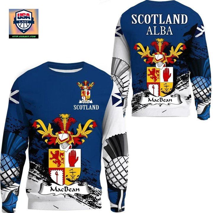 Macbean Scottish Family Crest Scotland Special Sweater A7 ? Usalast