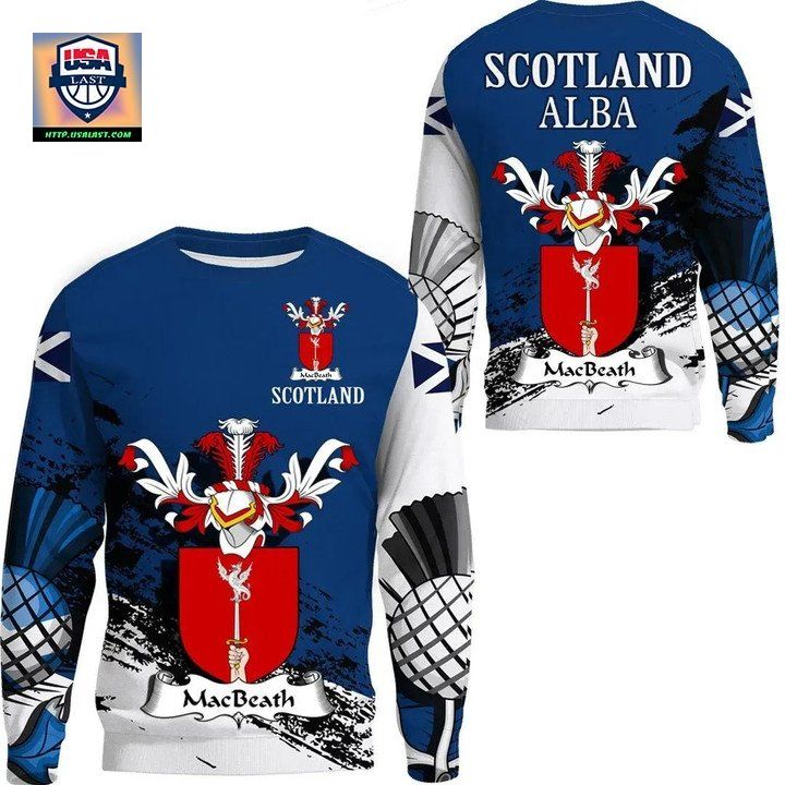 Macbeath Or Macbeth Ii Scottish Family Crest Scotland Special Sweater A7 ? Usalast