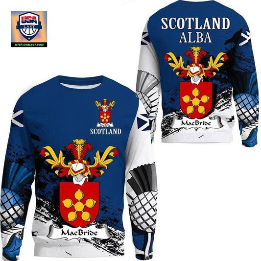 Macbride Or Macbraid Scottish Family Crest Scotland Special Sweater A7 ? Usalast