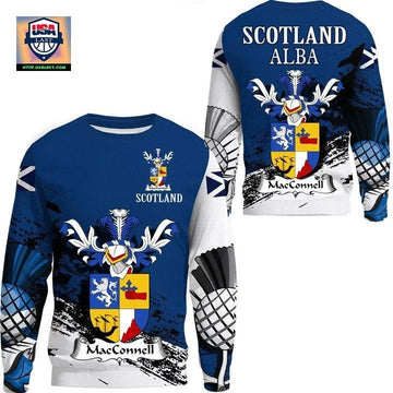 Macconnell Scottish Family Crest Scotland Special Sweater A7 ? Usalast