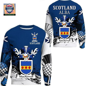 Mackerrell Scottish Family Crest Scotland Special Sweater A7 ? Usalast