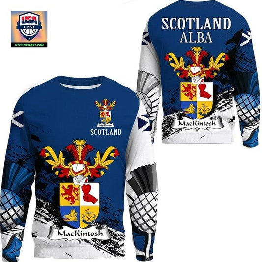 Mackintosh Scottish Family Crest Scotland Special Sweater A7 ? Usalast
