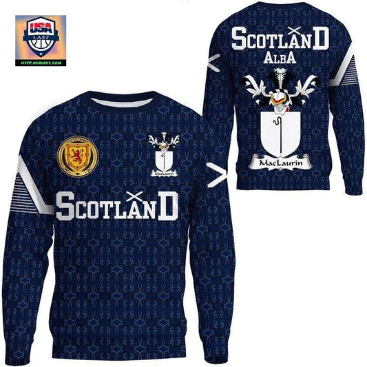 Maclaurin Or Mclaurin Family Crest Sweater Scottish Home ? 1991 Style A7 ? Usalast