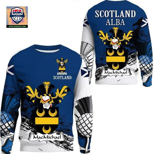 Macmichael Scottish Family Crest Scotland Special Sweater A7 ? Usalast