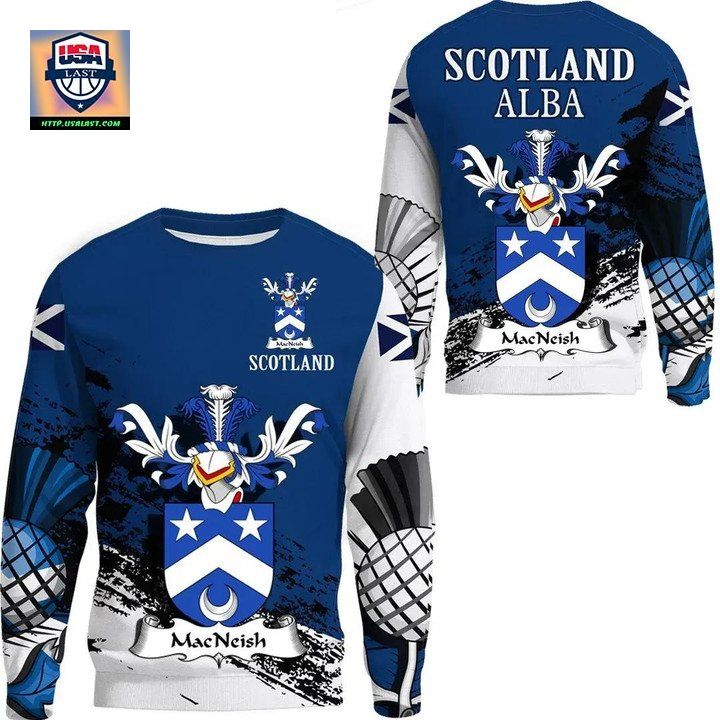 Macneish Scottish Family Crest Scotland Special Sweater A7 ? Usalast