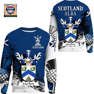 Macturk Scottish Family Crest Scotland Special Sweater A7 ? Usalast