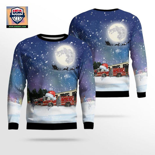 Madison Wisconsin City of Madison Fire Department Christmas Sweater 3D ? Usalast
